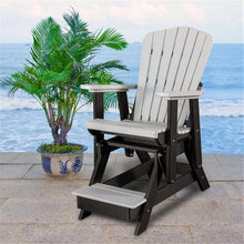American Furniture Classics 516LGB Fan Back Balcony Glider, Light Gray