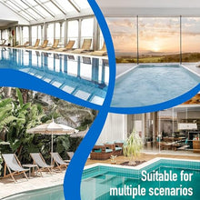 MSHOSAC Pool Handrail,Stainless Steel Pool Handrail 2-Pack, 3-Bend Railing with Base Plate for Indoor/Outdoor Inground Pools, Easy Install Swimming Pool Safety Handrails