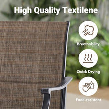 Soohow Swivel Outdoor Dining Chairs Set of 6, Patio Swivel Dining Chair with Textilene Fabric, Outdoor Metal Armchair All Weather Resistant, Ergonomic Comfort, Perfect for Patio, Backyard, Balcony