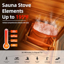 amocane Outdoor Barrel Steam Sauna 2 Person, Canadian Spruce Wooden Saunas Room for Home, Traditional Backyard Spa with 4.5KW Toule Heater, Rocks, Bucket, Waterproof System (70.87”x 47.24”x 70.87”)