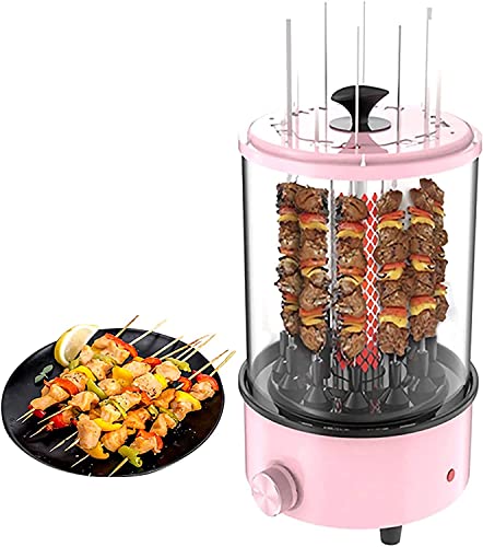 MNSRRN Smart Home Multifunctional Electric Grill, Easy to Clean, with Grill, Fully Automatic Rotary Skewer Machine Smokeless Automatic Grill