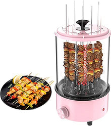 MNSRRN Smart Home Multifunctional Electric Grill, Easy to Clean, with Grill, Fully Automatic Rotary Skewer Machine Smokeless Automatic Grill