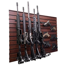 Hold Up Displays 12 Gun Rack for 6 Rifles & 6 Pistols Black Walnut