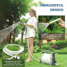 ZGLINMZ Wall Mounted Garden Hose Reel, Water Pipe Organizer, Garden Cleaning Hose Cart, Household Portable Irrigation Tool (A Hose Cart+40m Pipe)