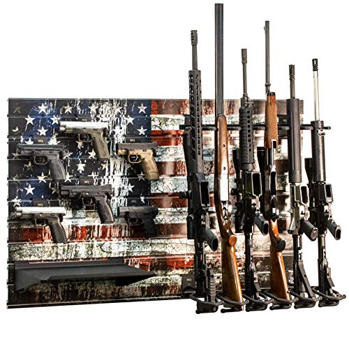 Hold Up Displays Gun Rack Slatwall Rifle and Pistol Modular Display System HD93-F