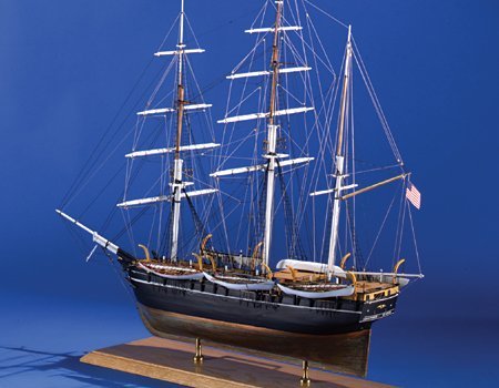 Model Expo Model Shipways Charles Morgan Whale Bark 1:64 Scale Wood Ship Kit
