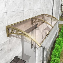 Outdoor Sunshade Aluminum Awning - UV Protection Weather-Resistant Polycarbonate Canopy Shelter for Windows Doors Patios Entryways