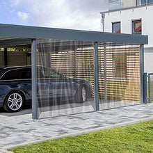 HSYFdy Outdoor Clear Tarp Curtain Waterproof,Weather Resistant Patio Clear Curtain PVC 0,35mm Windproof Rainproof Tarps for Pergola,Porch,Gazebo,Cabana/Indoor (Color : Clear, Size : 5x10m)
