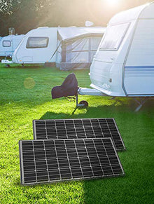 Nature Power 330 Watt Monocrystalline Solar Panel Kit Includes (2) 165 Watt Panels Black