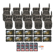 Stealth Cam Revolver 36MP 360-Degree Cellular Trail Camera Bundle with SD Card Reader and 32GB Memory Card (10-Pack)