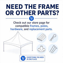TentandTable 15' x 15' High Peak Replacement Tent Cover - Clear