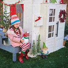 KidKraft Modern Outdoor Wooden Playhouse with Picnic Table, Mailbox, and Grill White