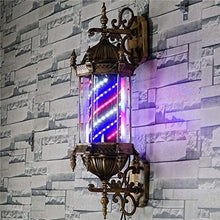 VITINNO Light Outdoor Wall Lamp Light Outdoors Illuminating Rotating Led Strips Hairdressing Salon Sign Wall Lamp Barber Shop Pole