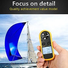 Sxdthy Anemometer Digital LCD Handheld Airflow Windmeter Thermometer Wind-Speed Gauge Meter