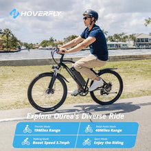 HOVERFLY OUREA Electric Bike 26" 750W Peak Motor Mountain Ebike White