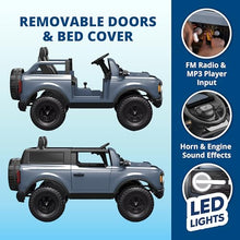 Kid Trax 12V Ford Bronco Ride-On Toy Grey
