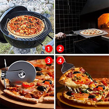 HUSHHAAMPP Pizza Stone Set 13 Pizza Stone for Grill and Oven with Foldable Metal Pizza Peel and Accessories Set