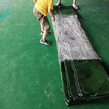 GJZDPMY Waterproof Outdoor Curtains Clear PVC Tarp for Terrace & Pavilion WeatherResistant with Rustproof Grommets 7.5x3m (24.6x9.84ft)
