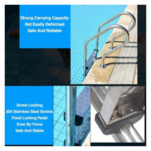 Stainless Steel Pool Ladder Anti-Slip Steps for Inground Above Ground Swimming Pool