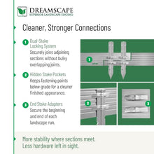 Dreamscape PRO Aluminum Landscape 40' Edging Kit, 5 Strips