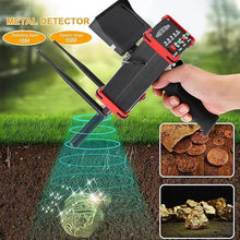 JHNKOJ Professional Metal Detector with LCD Display, Max 99M Search Range & 16M Depth, Ideal for Finding Gold, Silver, Copper, and Precious Stones Underground (Red)