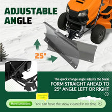 46" Snow Plow Blade Attachment Adjustable for Lawn Mower Tractors, Replacement for Cub Cadet OEM