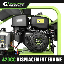 Green-Power America 4000 PSI 4 GPM Gas Hot Water Pressure Washer, Electric Start Commercial Gas Engine, Movable Heavy Duty Power Washer for Car Detailing, Home Yard, Driveway, Industrial Cleaning