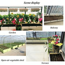 Dalumian Raised Garden Bed, All-Weather Planter Container, Elevated Planter Box, Large Outdoor Rectangle Planters for Patio, Deck, Backyard, Balcony, Porch (White)(2-Tier)