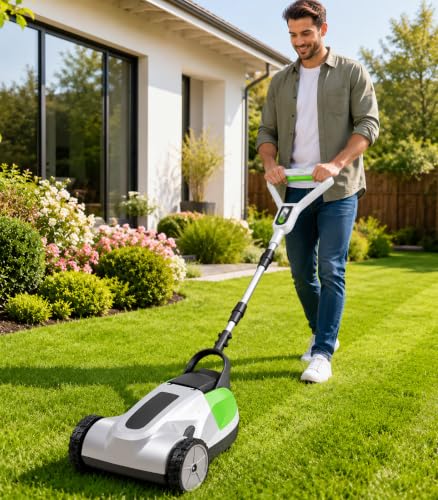 Kindevieft Cordless Lawn Mower 2x3.0AH