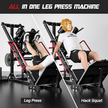 Mappding Leg Press Machine Hack Squat Equipment Red