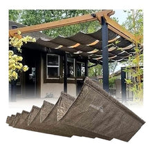HBOOMOEM Wave Shade Sail Awning，Retractable Waterproof Wave Awning Cover，U Shape Replacement Awning，Balcony Deck Wave Awning，Uv Protection Shade Sail For Garden Sunroom, Terrace.(W:2.5m/8.2ft*L:14m/46