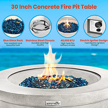 Jovial SereneLifeHome Propane Fire Pit Table-CSA/ETL Certified Safe 40,000 Pulse Ignition Round Propane Gas Fire Table-Adjustable Flame,Thermocouple-PVC Cover,Lava Rock-SLFPBAL,Copper(SLFPBAL.5)