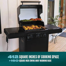 Charbroil Pro Series with Amplifire Technology 3-Burner Propane Gas Grill and Griddle Cabinet, Black - 463365124