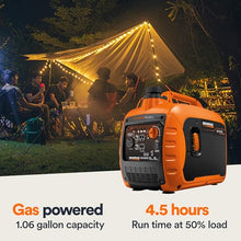 Generac 3,300 Watt Gas Powered Portable Inverter Generator, USB Charging