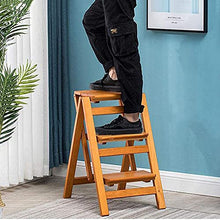 Plant Pot Stand Folding Wooden Library Stepladde Plant Stand