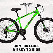 Mongoose Switchback Trail Hardtail Mountain Bike 21-Speed 27.5-Inch Neon Green