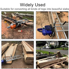 ddingsmafosee Portable Chainsaw Mill Guide,Chainsaw Milling Machine with Scale and Locating Holes,Chainsaw Accessories,Log Cutting Attachment Tool,Aluminum Milling Rail,Achieve Mirror-Level Cutting