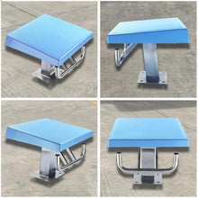 JYETAXDISS Standard Pool Diving Board,Heavy Duty Jump Stand Pool Diving Board,Professional Diving Boards Platform,with Anti Slip Rubber Face,Load 600lbs,Inclined at 15° A