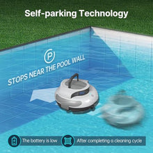 dosiwlatever Cordless Pool Vacuum Cleaner, Max Cleaning Area 92㎡, 5000mAH Battery Lasts 100Mins, Self-Parking, IPX8 Waterproof, Above Ground Pool Vacuum