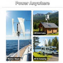 HYZHANHONG 12000W Portable Vertical Axis Wind Power Turbine Generator Kit