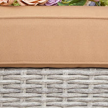 MeetLeisure Outdoor Swivel Rocker Patio Chairs Set of 2 with Matching Side Table - Wicker Patio Swivel Rocker Chairs Set of 2 with 360 Degree Swivel Base & Premium Camel Olefin Cushions