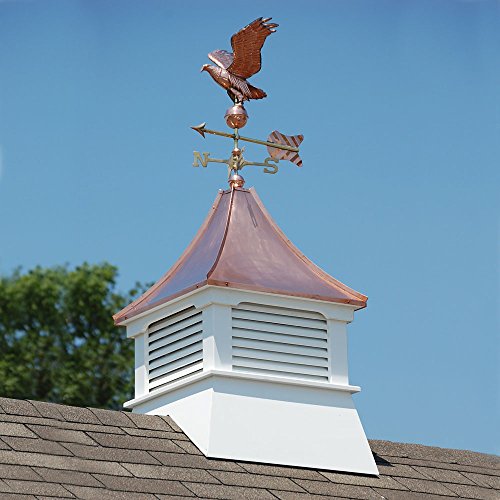 Accentua Olympia Cupola with Eagle Weathervane, 24 in. Square, 63 in. High