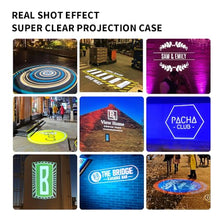 COLIFINE 110W GOBO Projector Custom Logo Led Light HD Image for Business Indoor Outdoor Ip67 Waterproof Rotating Advertising Projection Light for Floor Wedding (Black)