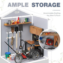 Devoko 6 x 4 FT Resin Outdoor Storage Shed with Floor, Plastic Tool Shed