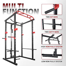 IFAST Power Cage with LAT Pull Down System & Weight Bench Barbell Olympic Weight Plates