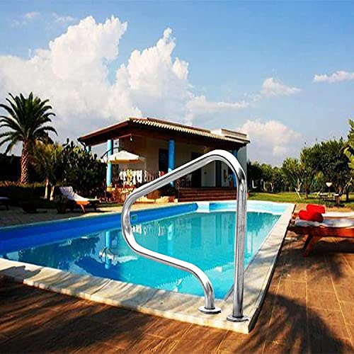 Swimming Pool Handrail 31"X31" Pool Railing for Inground Pool Entry Spa Handrail Rustproof Safety Handle