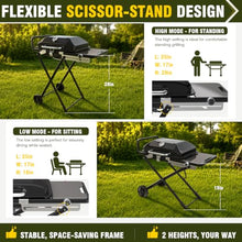 BESTFIRE Foldable Propane tailgate grill Enamel-coated Rust-resistant Body
