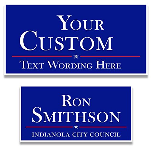 Custom Political Yard Sign #2-2 sided print, 2 stakes per sign- Corrugated Plastic (250, 18x24)