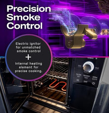 Profile GE Profile™ Smart Indoor Pellet Smoker with Active Smoke Filtration, WiFi Connected, Countertop BBQ Appliance Carbon Black