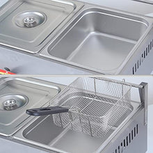 Large Capacity Gas Fryer Stainless Steel Home Commercial LPG Fryer Adjustable Firepower with Baskets and Lids for Fries Donuts Fish Easy to Clean,Natural Gas-22L